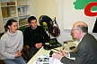 Dr. Norbert Lammert, Bundestagspräsident, im Gespräch mit Birgit Jungjohann und Oliver Jungjohann, ju care Kinderhilfe